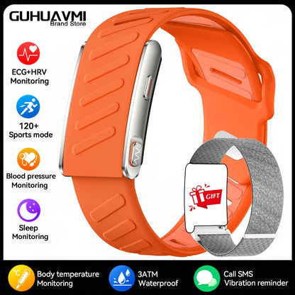2026 New Screenless Fitness Tracker Health Smart Band ECG+PPG Uric Acid Blood Oxygen Body analysis Smart Bracelet For Men Women