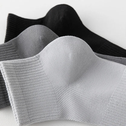 High Quality 6Pairs Men Socks Short Combed Cotton Mesh Breathable Odor proof and antibacterial Spring Summer for Male sock New