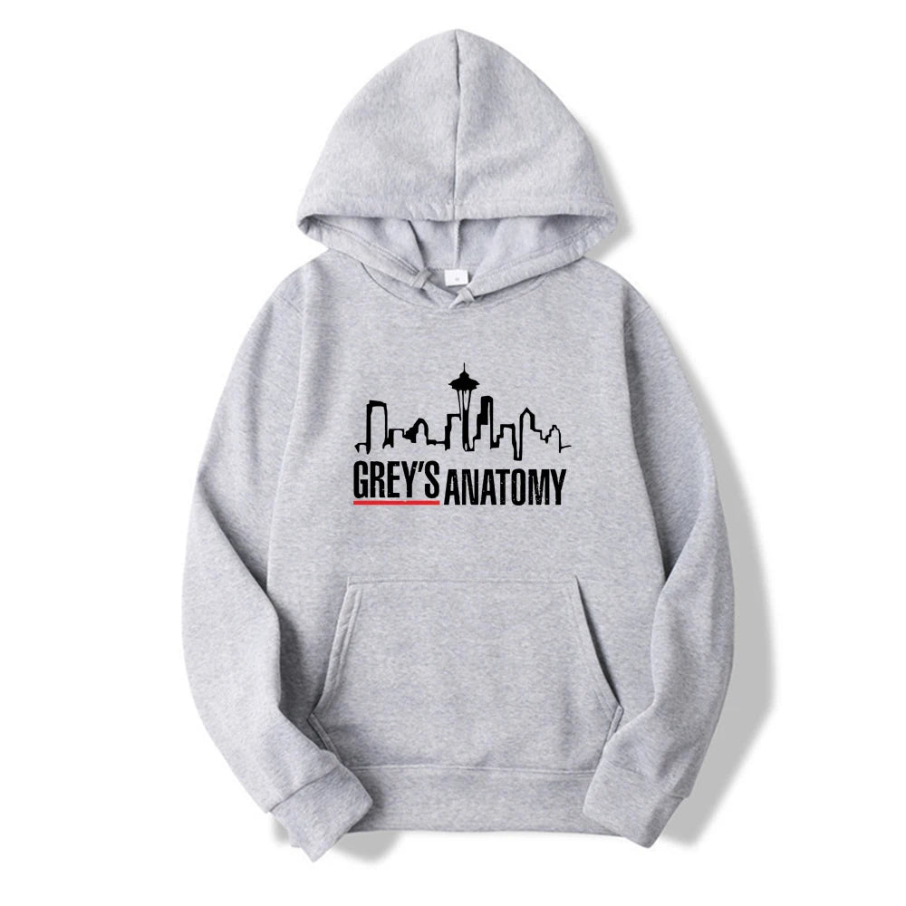Grey's Anatomy Hoodie Grey Sloan Memorial Hospital Hoodies Women Long Sleeve Pullovers Casual Tops Tv Show Inspired Sweatshirt