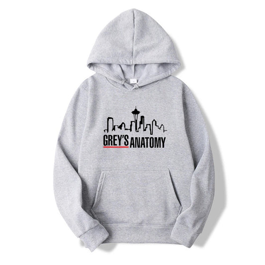 Grey's Anatomy Hoodie Grey Sloan Memorial Hospital Hoodies Women Long Sleeve Pullovers Casual Tops Tv Show Inspired Sweatshirt
