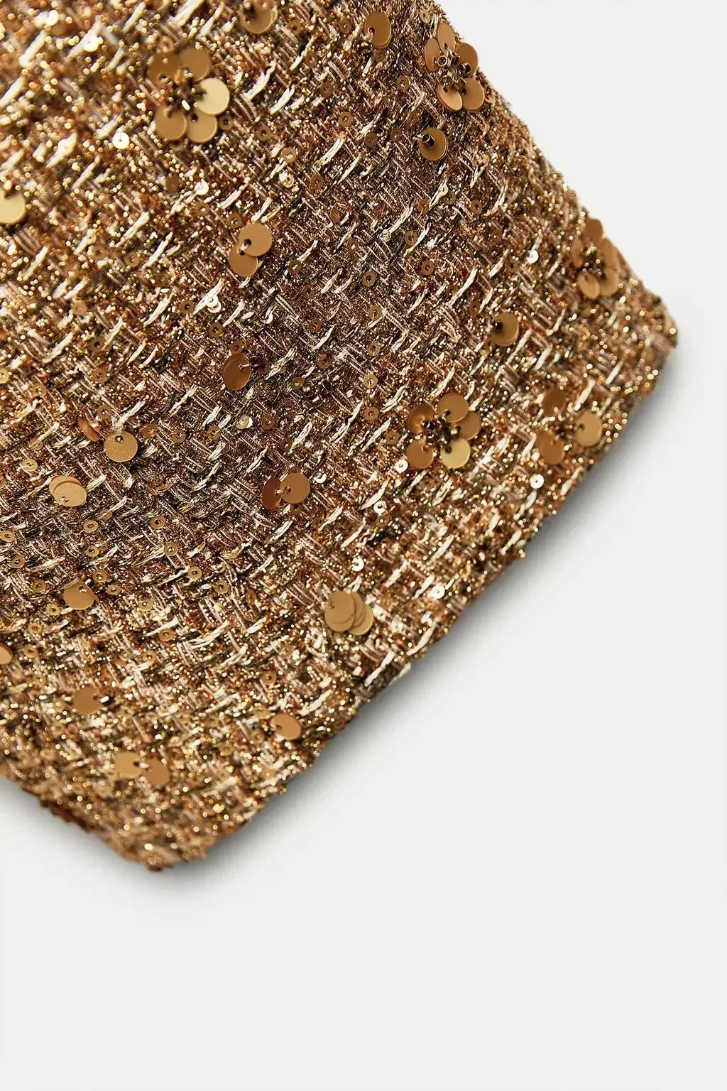 Suninheart Women's Sequined Bomber Jacket Fall O Neck Long Sleeve Gold Sequins Jacket Coat Female Glitter Chic Outerwear