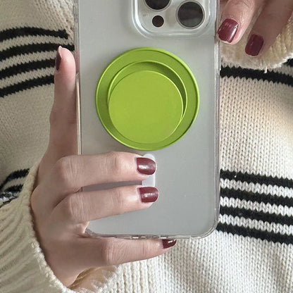 3D Simple  Solid Color Holder For Magsafe Magnetic Phone Griptok Grip Tok Stand For iPhone Wireless Charging Case Finger Holder