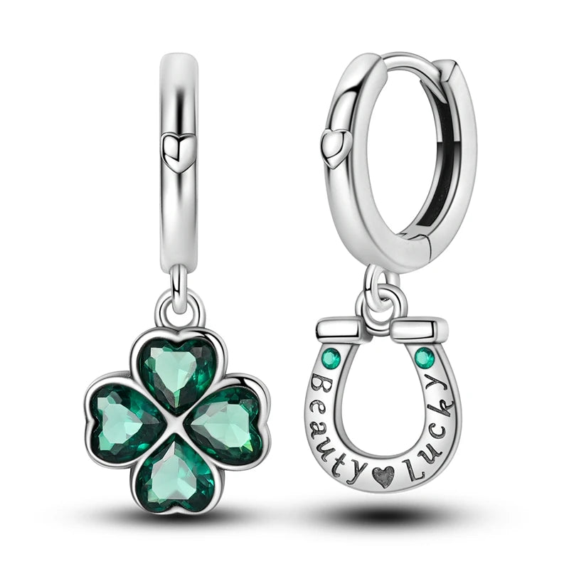 Sterling Silver Hoop Earrings – Zirconium Star Drop Style For Women’s Anniversary Jewelry Gift