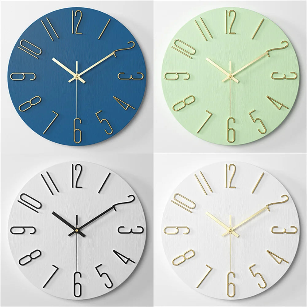 Battery-Powered 12-Inch Analog Wall Clock - Small Clock for Home Office Kitchen and Classroom