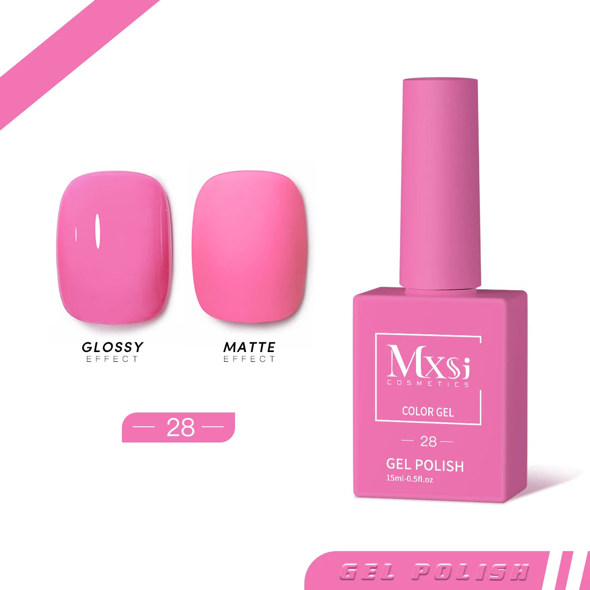 Gel Nail Polish Set - Neon Brown Royal Blue Red Green Pastel Nude Varnish