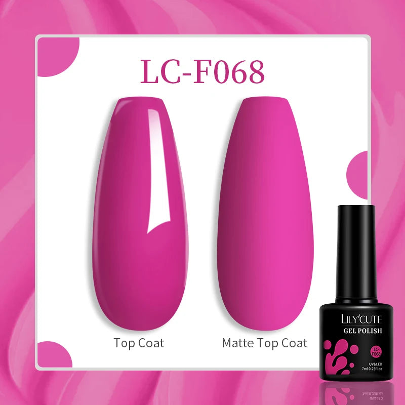 Gel Nail Polish - LILYCUTE UV Gel Varnish 7ML | Soak Off, Long Lasting Colors