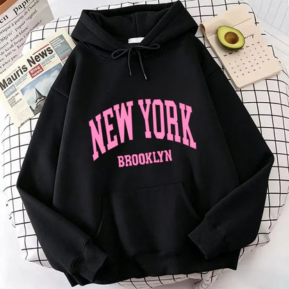 Fashion Casual New York Brook Letter Print Hoodies Spring Hoodies Sweatshirts Men Women Tops Hoodie Sweatshirt Hoody