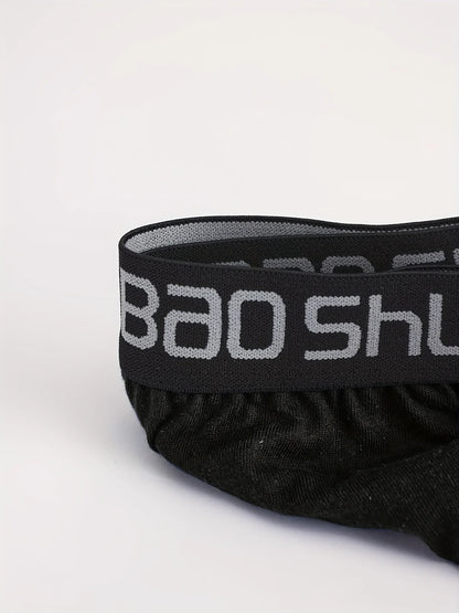 5 Pieces Cotton Men's Underwear Black Comfortable Breathable Simple Fashion Men's Briefs Sports Casual Underwear Combination