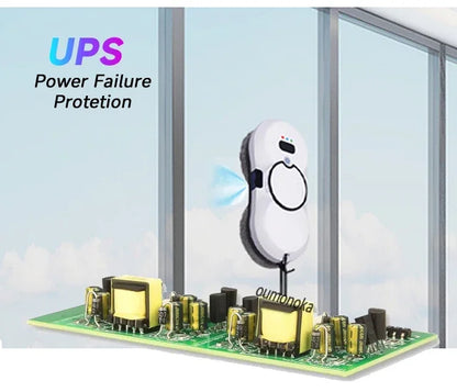 Smart Window Cleaning Robot - Automatic Glass Washer  Vacuum
