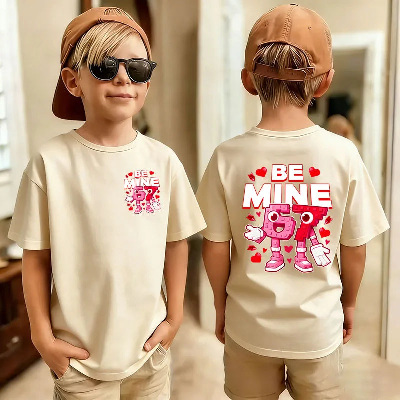 Cute Funny Six Seven Italian Brainrot 67 Number Graphic Print T-Shirt Boy/Girl Summer Short Sleeved Kids Tshirt Top Fan Gifts
