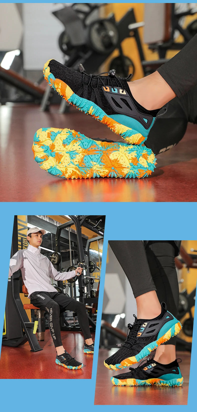 Aqua Shoes Barefoot Beach Shoes Adults Gym Outdoor Training Footwear Unisex Quick-Drying Breathable Sneakers