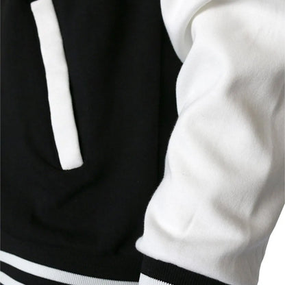 Womens Winter Jacket - Comfortable Fleece Warm Baseball Jersey Coat With Pockets