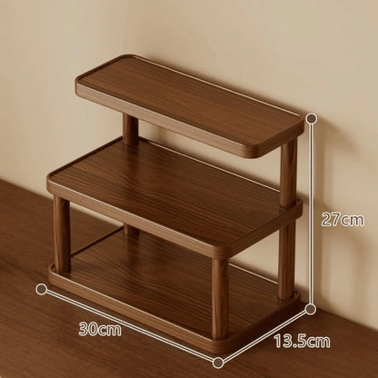 New Thickened Cup Storage Rack Multilayer Retro Style Teacups Holder Space Saving Sturdy Coffee Mug Stand Office Kitchen
