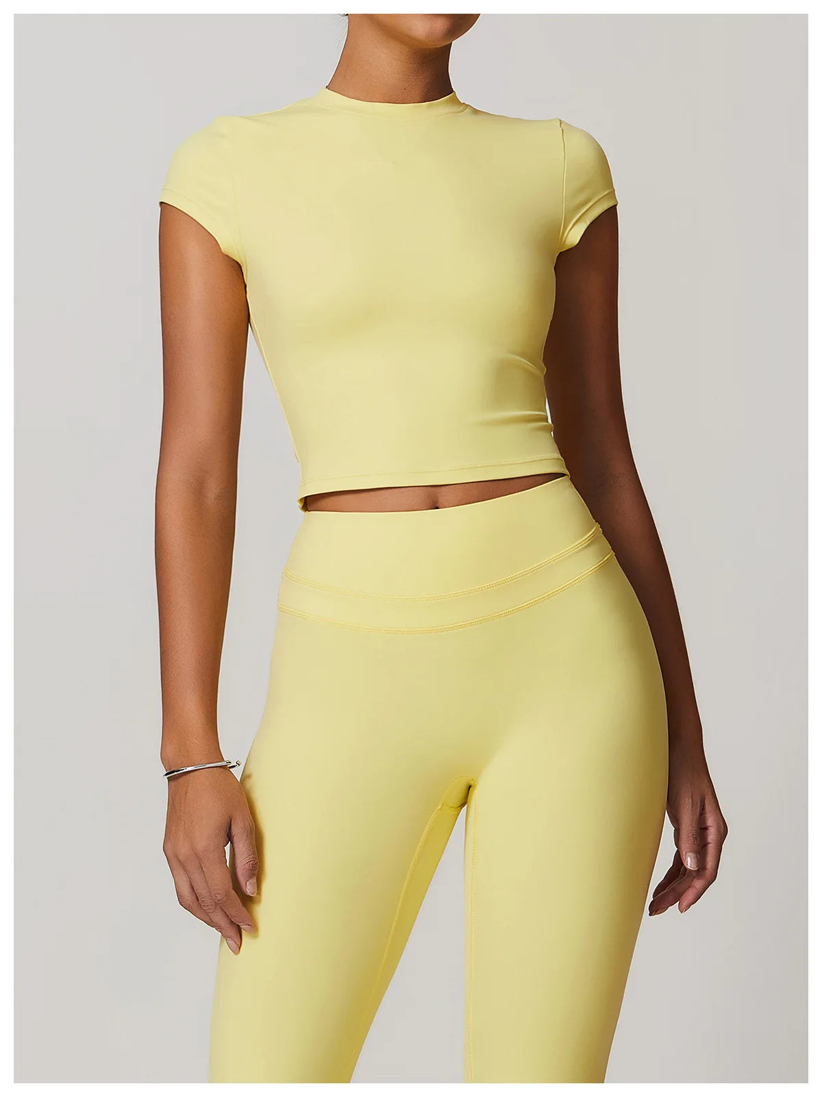 Women Yoga Top - Breathable Short Sleeve Shirt | Quick Dry Gym Top, Lightweight