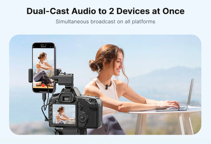 BOYA BOYA Magic Wireless Lavalier Microphone 4 Forms in 1 Mic for iPhone Android USB-C Phone Camera for Interview Live Streaming