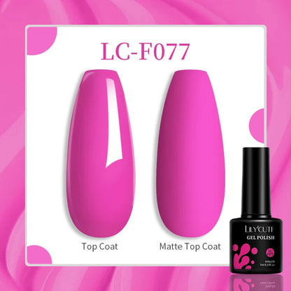 Gel Nail Polish - LILYCUTE UV Gel Varnish 7ML | Soak Off, Long Lasting Colors