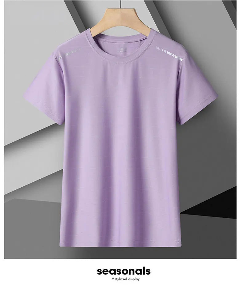 Women's Running T-Shirt – Reflective Quick-Dry Ice-Silk Sports Tee