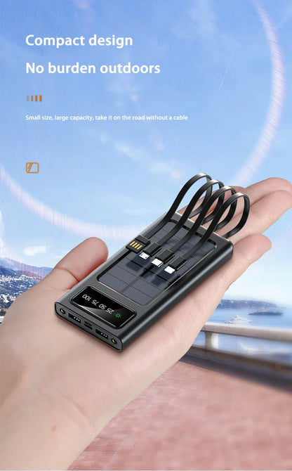 ONEPLUS 200000mAh Solar Power Bank Ultra Capacity USB Super Fast Charging USB  For iPhone Samsung Xiaomi Huawei Outdoor Power