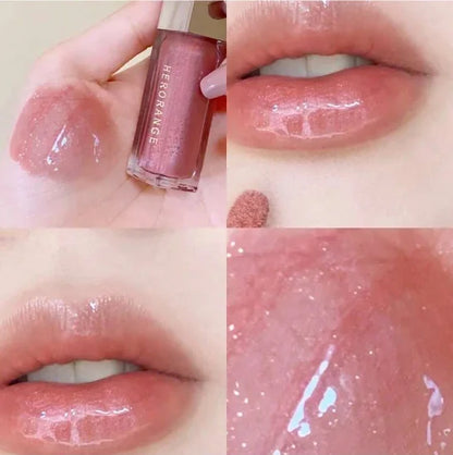 Herorange Glossy Lip Oil Shiny Hydrating Waterproof Gentle Lip Care Daily Essential