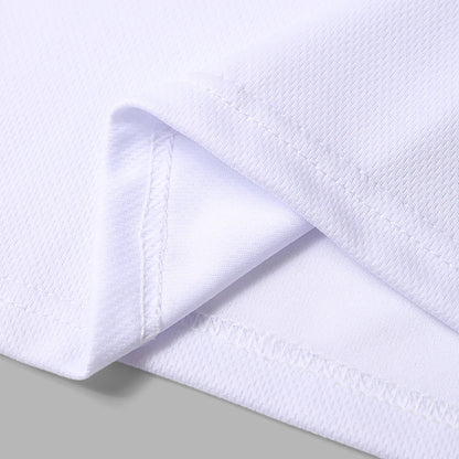 Men's Quick-Dry Sports Shirt – Multicolor Summer Running Badminton Tee with Reflective Strip