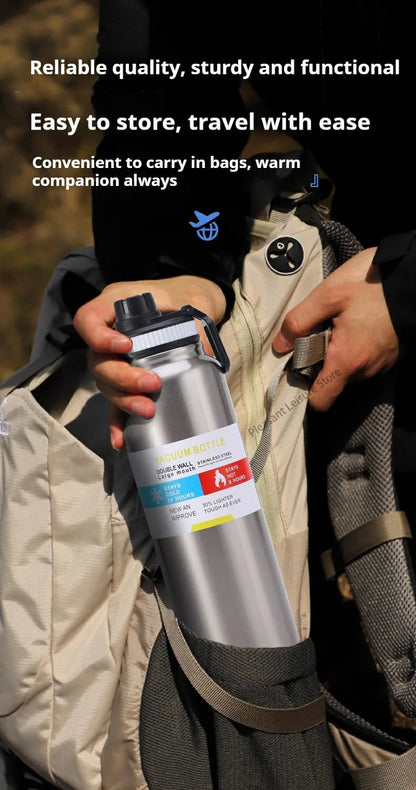 600/800/1000MLStainless Steel Thermos Bottle Car Thermal Cup Vacuum Flask Keeps Cold and Heat Thermal Mug Sports Insulated Cup