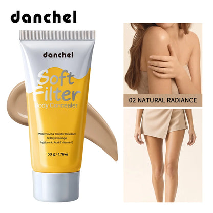 Body Concealer Waterproof Transfer Resistant Long Lasting High Coverage Natural Finish Makeup for Scars Spots Veins Tattoos