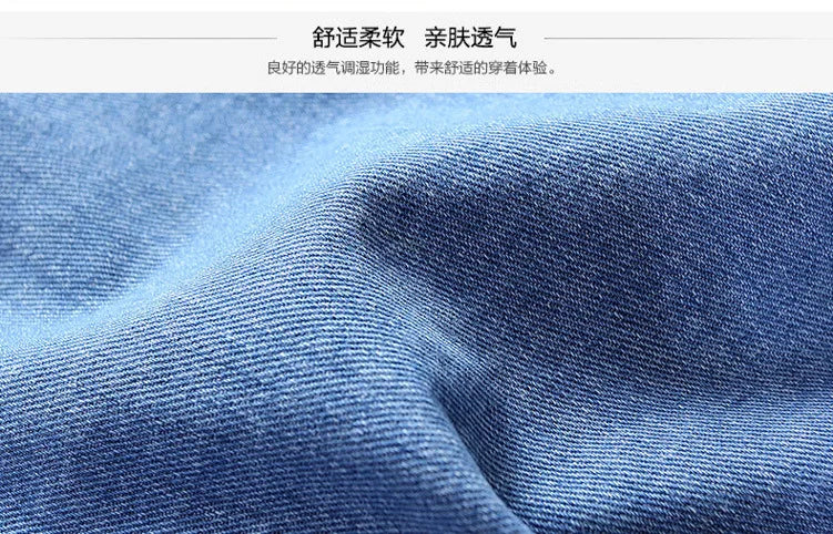 Spring Autumn New Fashion Men's Loose Jeans Jacket Casual American Stand Collar Denim Coats Plus Size Men Trendy  Streetwear