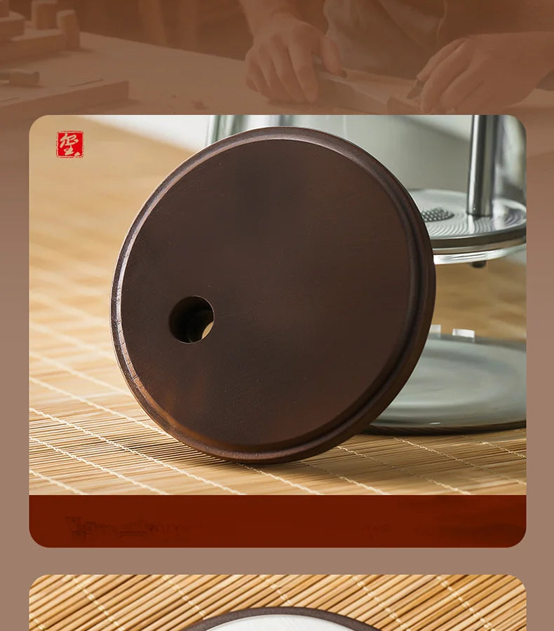 Large Capacity Dividing Teacup with Removable Glass Inner Tank - Tea Ceremony Water Separation Filter