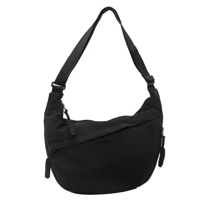 Women Shoulder Bag – Soft Cloth Crossbody Handbag With Zipper Closure, Versatile Everyday Use
