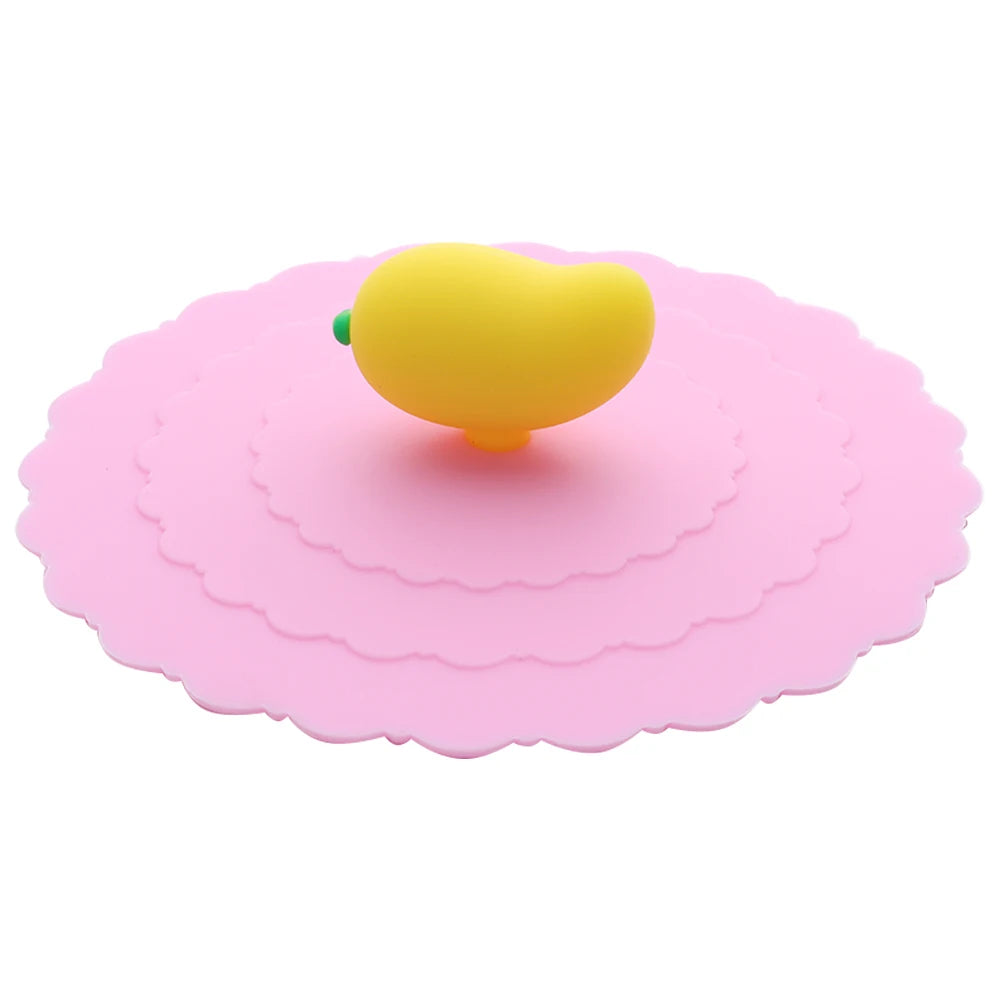 Silicone Cup Lids – Cute 10cm Leakproof Heat-Resistant Mug Covers