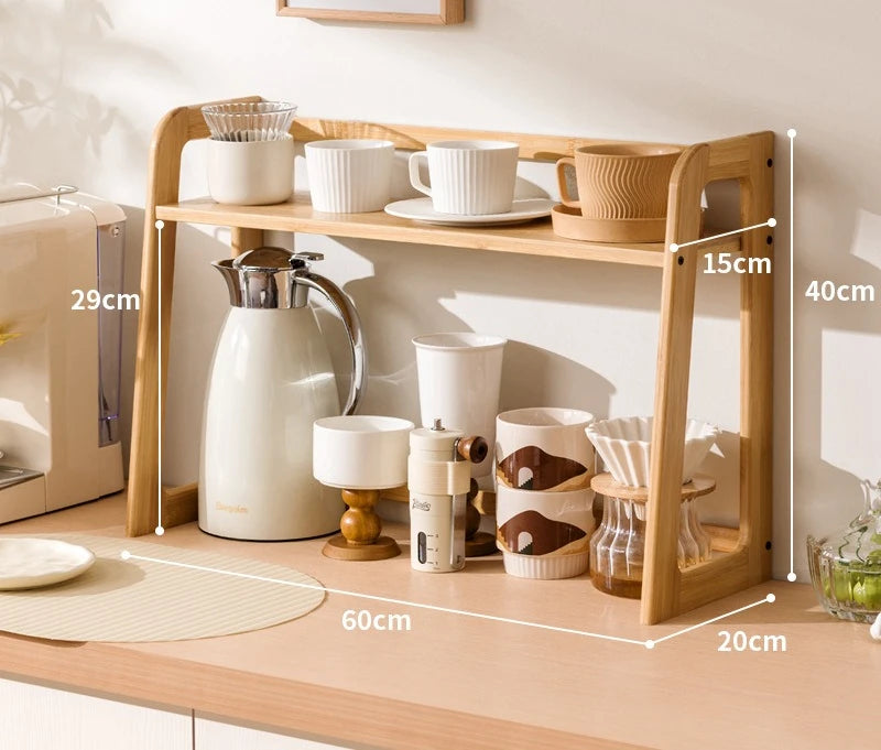 New Kitchen Shelf Countertop Multi-functional Electrical Storage Rack Multi-layer Cup Holder Household Storage Rack Plate Rack