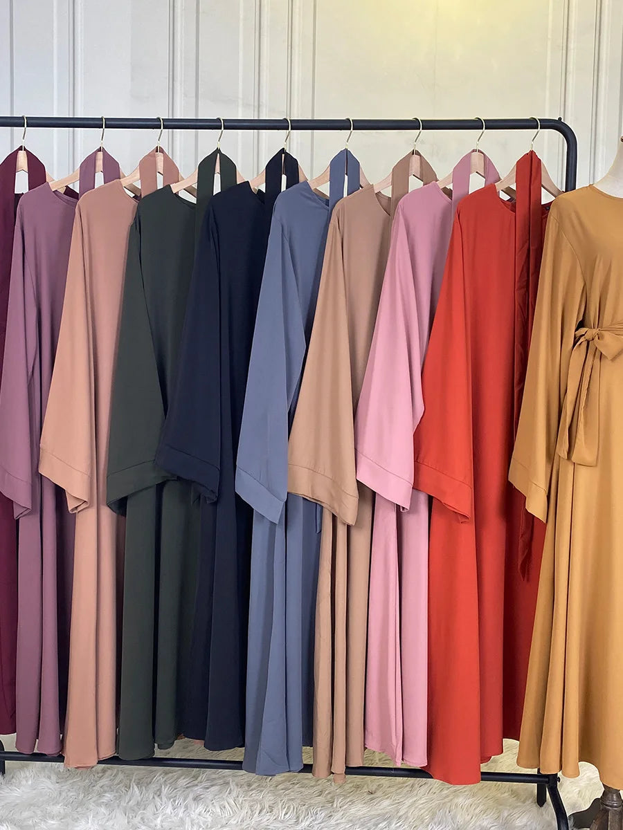 Modest Abaya Dress Ramadan Kaftan For Women | Elegant Muslim Maxi Robe