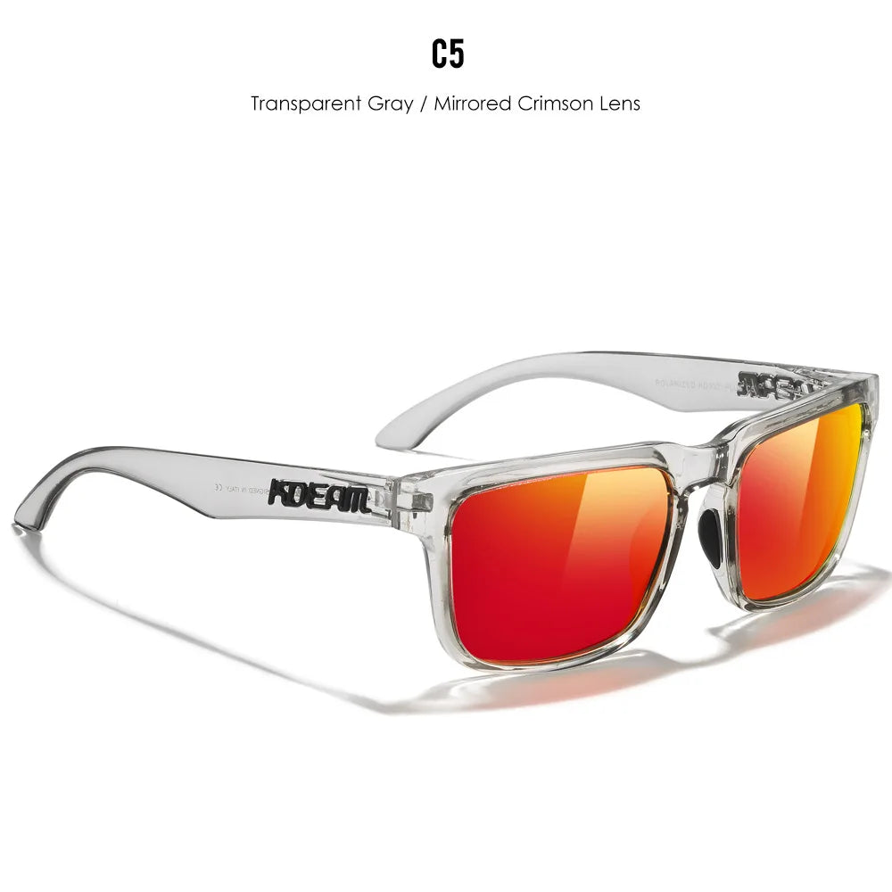 Polarized Photochromic Sunglasses - Men's Square Oversized UV400 Fashion Shades