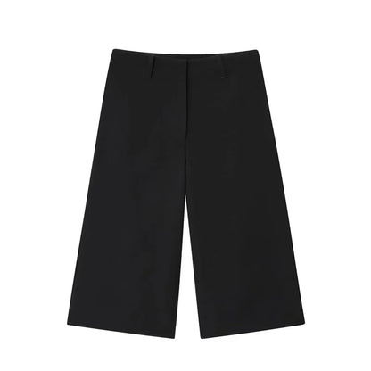Women's Black Shorts – Cropped Casual Commuter Shorts
