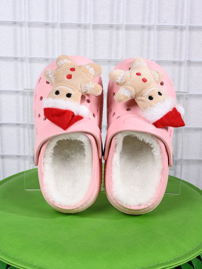 Children's Winter Slippers - Plush Soft EVA Sole Anti Slip Kids Indoor Shoes