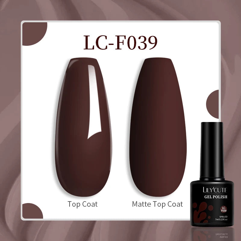 Gel Nail Polish - LILYCUTE UV Gel Varnish 7ML | Soak Off, Long Lasting Colors