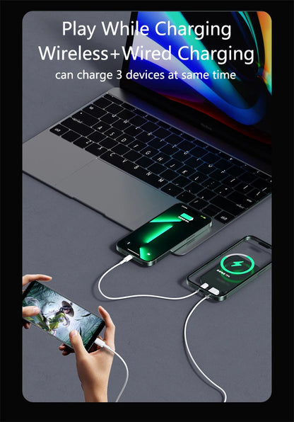 Magnetic Wireless Power Bank 50000mAh 22.5W Fast Charging External Battery Charger for Huawei Samsung iPhone PD 20W Powerbank