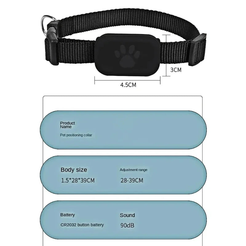 Pet GPS Tracker with Adjustable Collar Cat Locator Smart Pet Locator for Cats and Dogs Smart GPS Trackers Cat Trackers