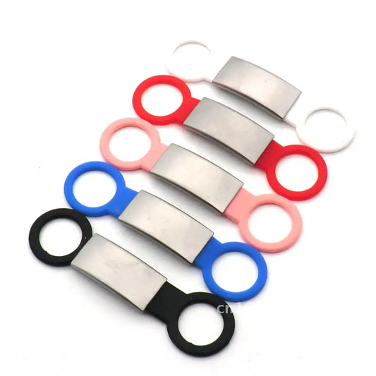 Wholesale 20Pcs Pet Dog Tag Silicone Dog ID Tag Engraved Anti-lost Pet Dog For Nameplate Dog Tensile Collar Tags Rubber Cat