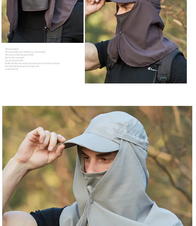 Adjustable Outdoor Fishing Hat Sunscreen Protection Breathable Sunshade Foldable Men Women Hiking Camping Casual Fishing Cap