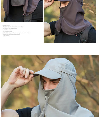 Adjustable Outdoor Fishing Hat Sunscreen Protection Breathable Sunshade Foldable Men Women Hiking Camping Casual Fishing Cap