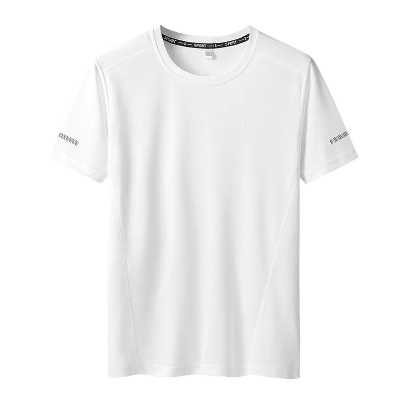 Plus Size Men's T-Shirts - Summer Big Tops | Quick Dry Slim Fit Mesh Tee