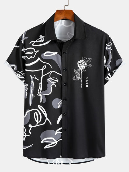 Hawaiian Men's Shirt Summer Outdoor Beach Men's Short-sleeved Shirt Urban Everyday Casual Men's Shirt Street Fashion Men's Shirt