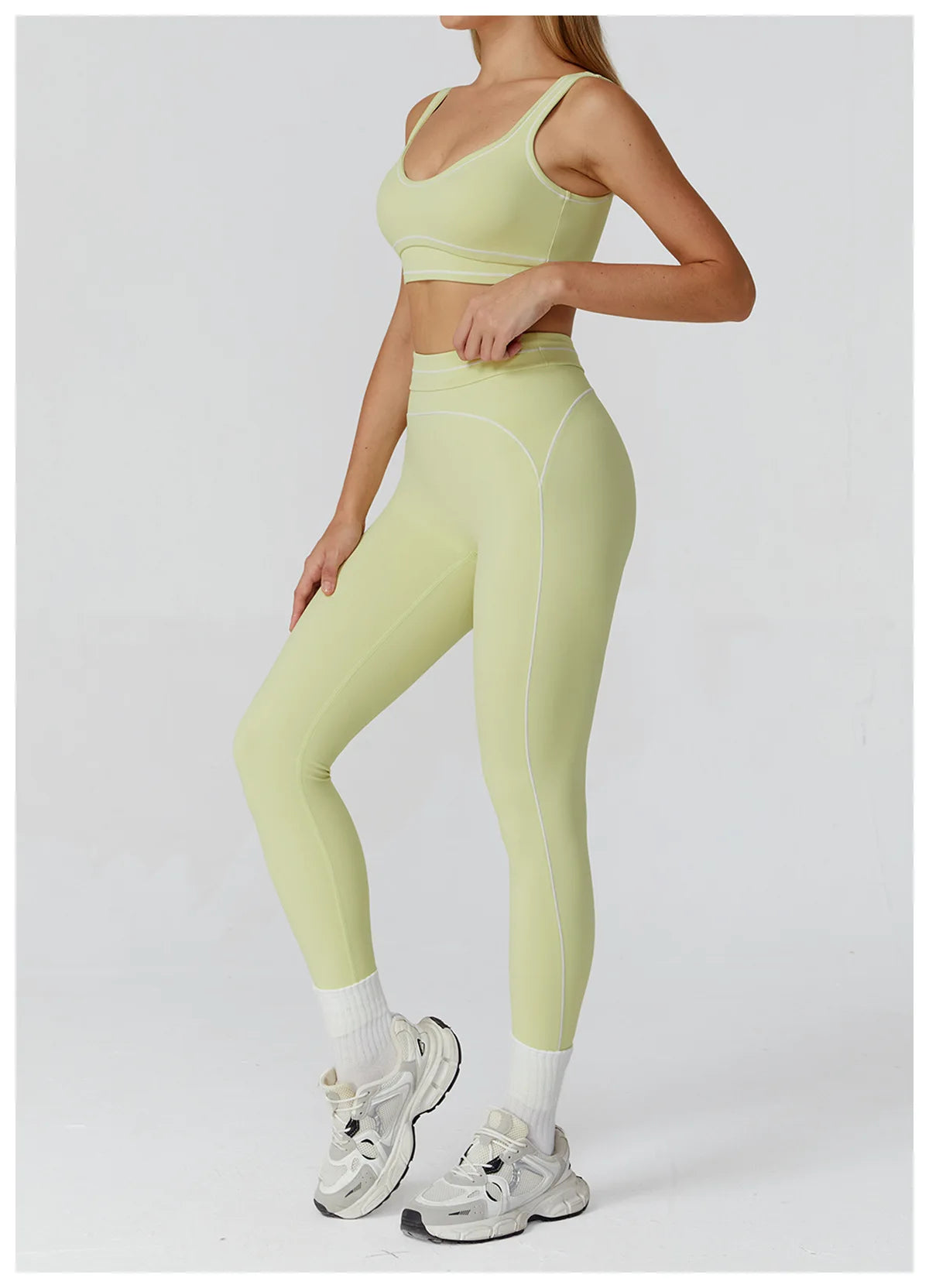 Fitness Suit 2PCS Yoga Set Women's Tracksuit Sports Outfits Gym Running Push Up Sportswear Legging Athletic Wear Workout Clothes
