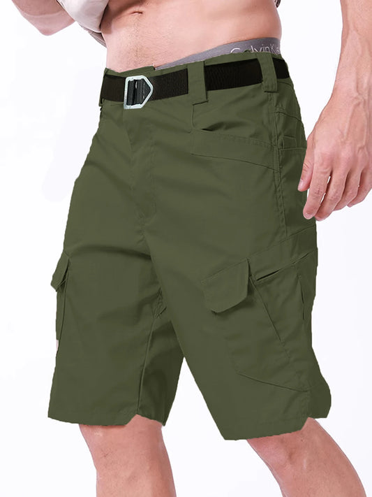Tactical Camo Shorts - Men's Cargo Shorts With Multiple Pockets, Knee Length