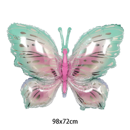 Large Butterfly Foil Balloon - Helium Birthday Party Decoration Baby Shower Photo Prop
