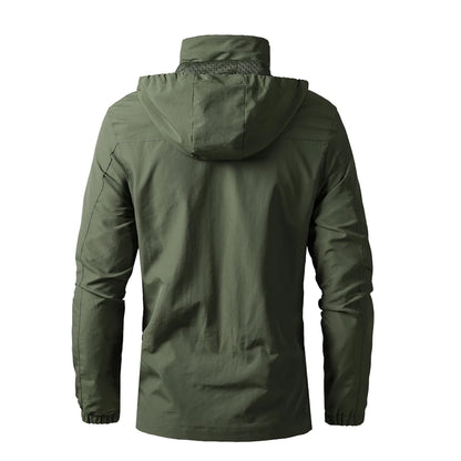 Men's Windproof Jacket – Breathable Cycling Jacket With Hooded Collar | Outdoor Gear