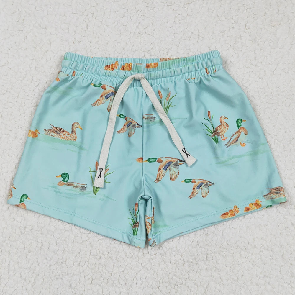 Hot Sale Baby Boys Swim Clothes Camo Ducks Trunks Swimsuits Swimwear Boutique Kids Boys Swim Trunks Fashion Kids Boys Swimsuit