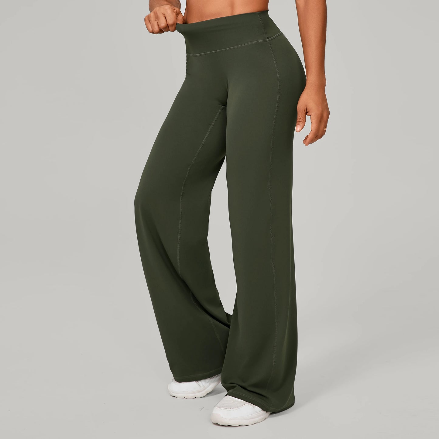 Women Yoga Pants – Soft Stretchy Fabric Full Length Leggings With Elastic Waist