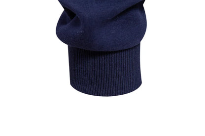 Men's Autumn Long-Sleeved POLO Collar European Size Sweater - Trendy, High-Quality, Casual, Versatile and Loose-Fit Top